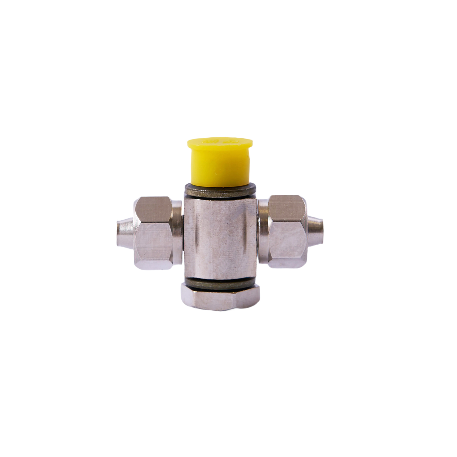 Фитинг двойной (на цилиндр зажима 526U) 6000010 HINGE  TEE Ф6 R1/8"