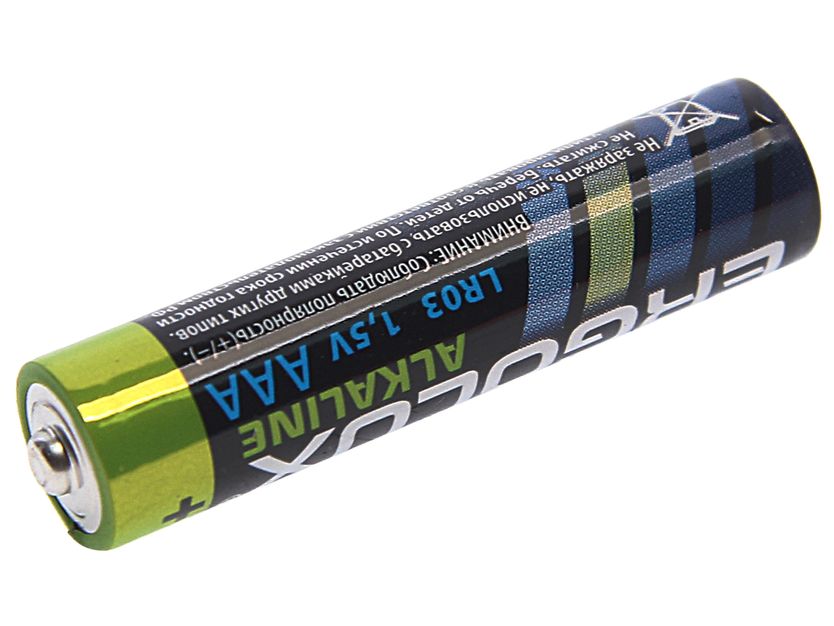 Элемент питания AAA: LR03-BC4 ALKALINE 1,5V ERGOLUX /4/40/960