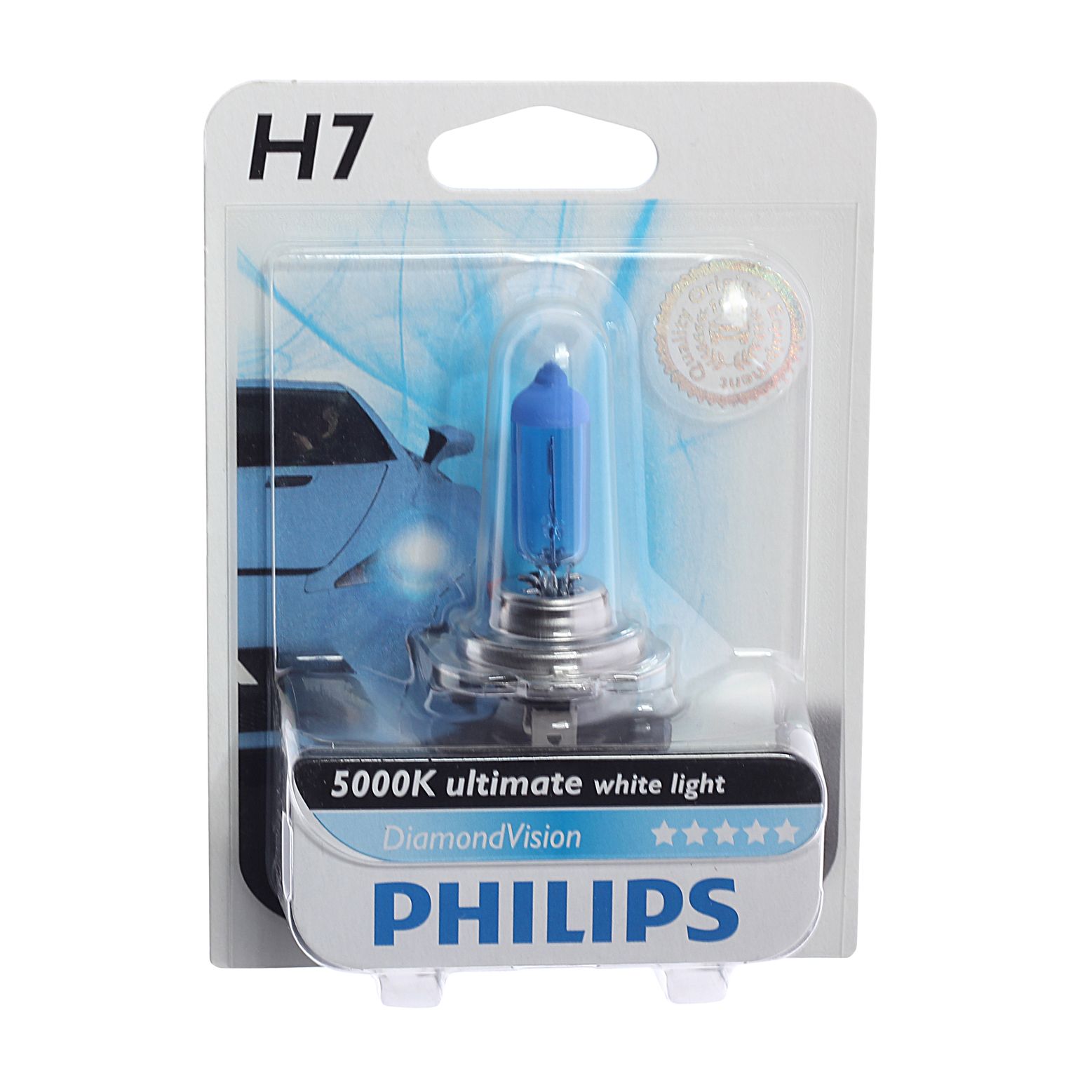 Автолампа H7 (55) PX26d DiamondVision 5000K (блистер) 12V PHILIPS /1/10