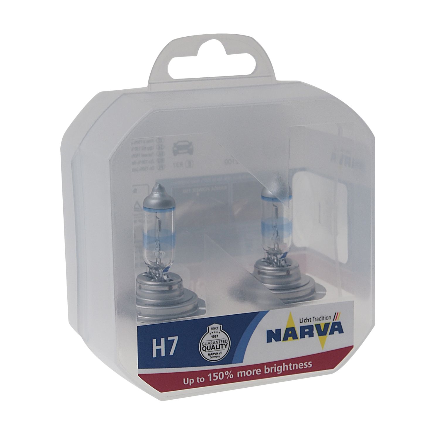Автолампа H7 (55) PX26d+150% RANGE POWER (2шт) 12V NARVA 1/10