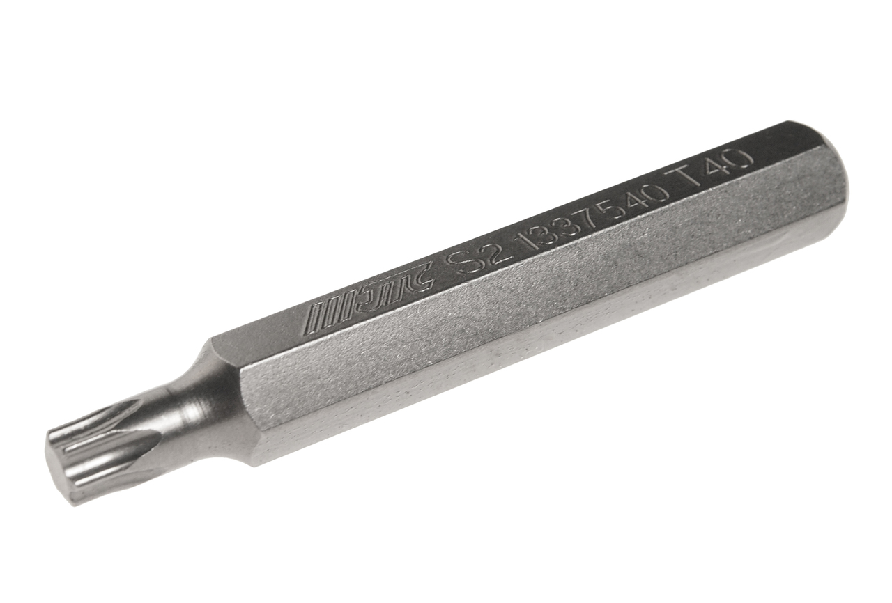 JTC-1337540 - Бита TORX Т40х75мм 10мм удлиненная S2 JTC - 
Размер: Т40 х 75 мм., удлиненная TORX.
Длина насадки: 10 мм.
Материал: S2 сталь.
