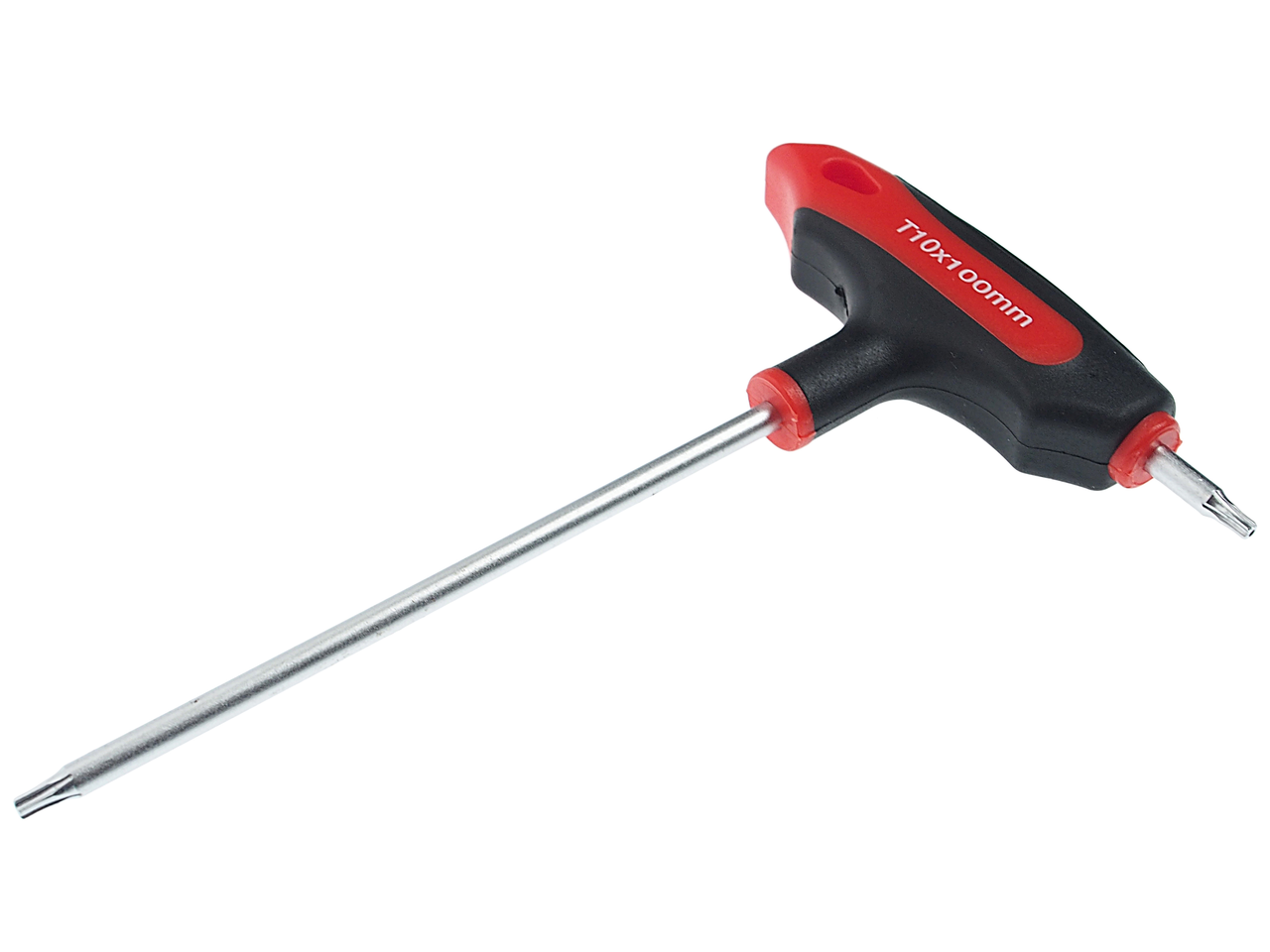 JTC-784810 - Ключ TORX Т-образный T10H с отверстием JTC - 
Материал: инструментальная легированная сталь марки S2.
Материал ручки: полипропилен и термопластичная резина, двухкомпонентная ручка.
Тип: TORX на длинной стороне, на короткой стороне TORX с о