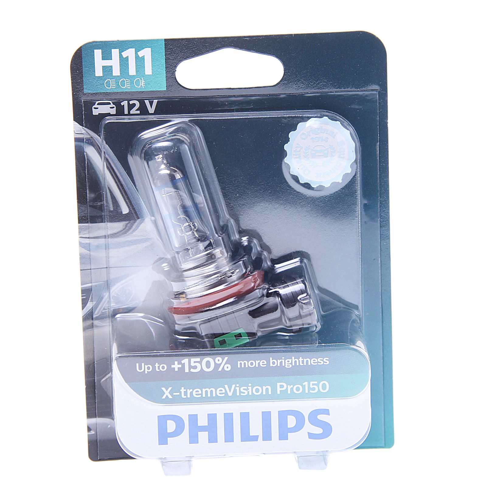 Автолампа H11 () +150% X-tremeVision Pro150 (блистер) 12V PHILIPS /1/5