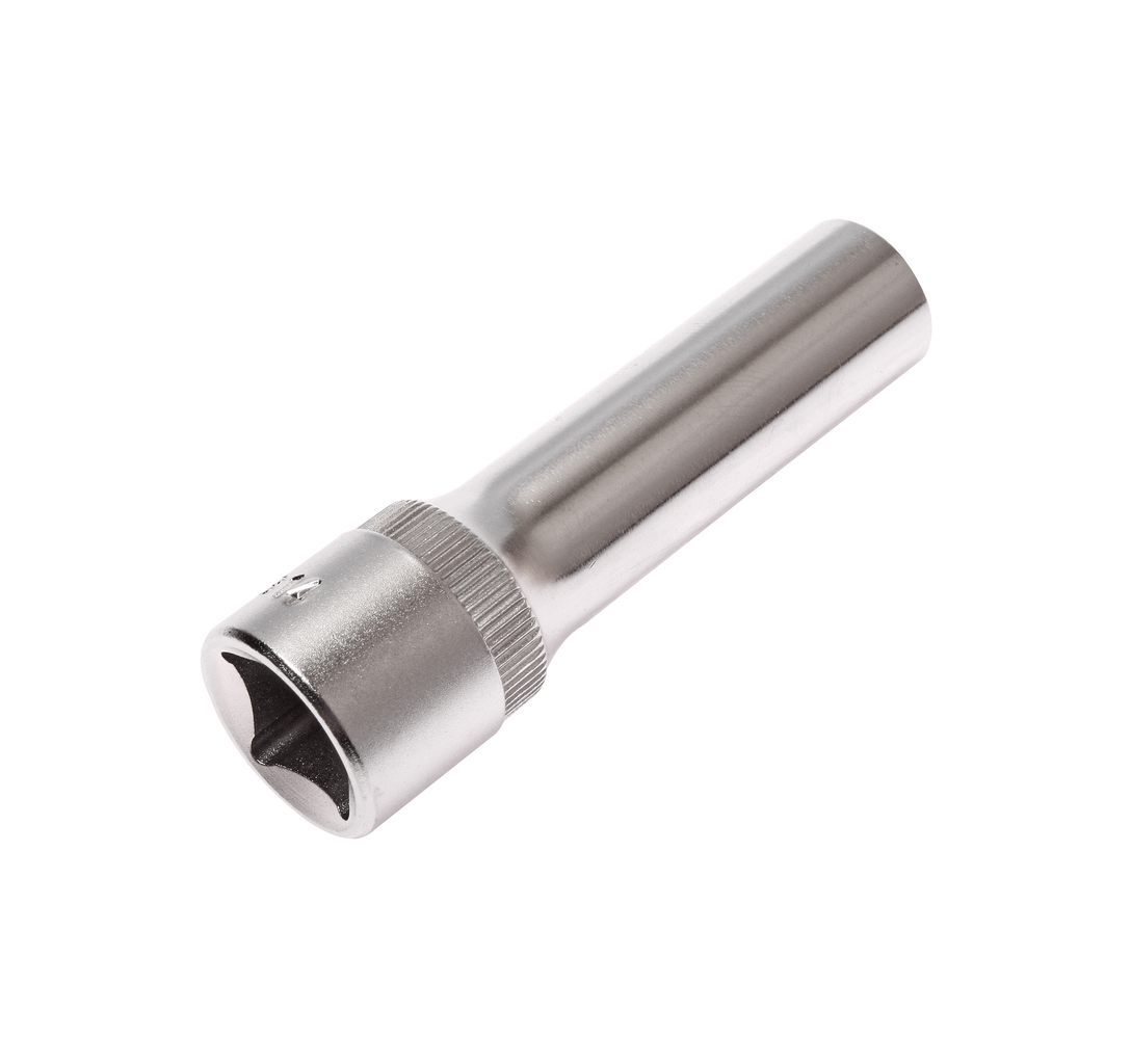JTC-47314 - Головка торцевая 1/2" TORX E14 глубокая L=76мм JTC - 
  Изготовлена из закаленной хром-ванадиевой стали. 
  Размер: TORX 1/2"хE14.
  Общая длина: 76 мм. 
  Количество в оптовой упаковке: 10 шт. и 200 шт. 
  Габаритные размеры: 76/17/