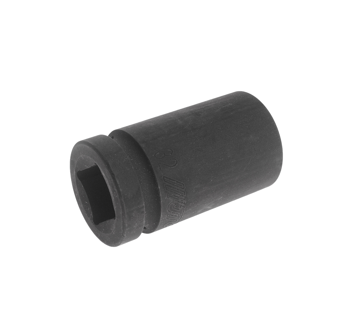 JTC-849032 - Головка торцевая 1" 32мм ударная глубокая L=90мм JTC -  
Изготовлена из высококачественной хром-молибденовой стали.  
6 граней, метрический размер. 
Размер: 1"х32 мм. 
Длина: 90 мм.    
Габаритные размеры: 100/60/60 мм. (Д/Ш/В)  
В