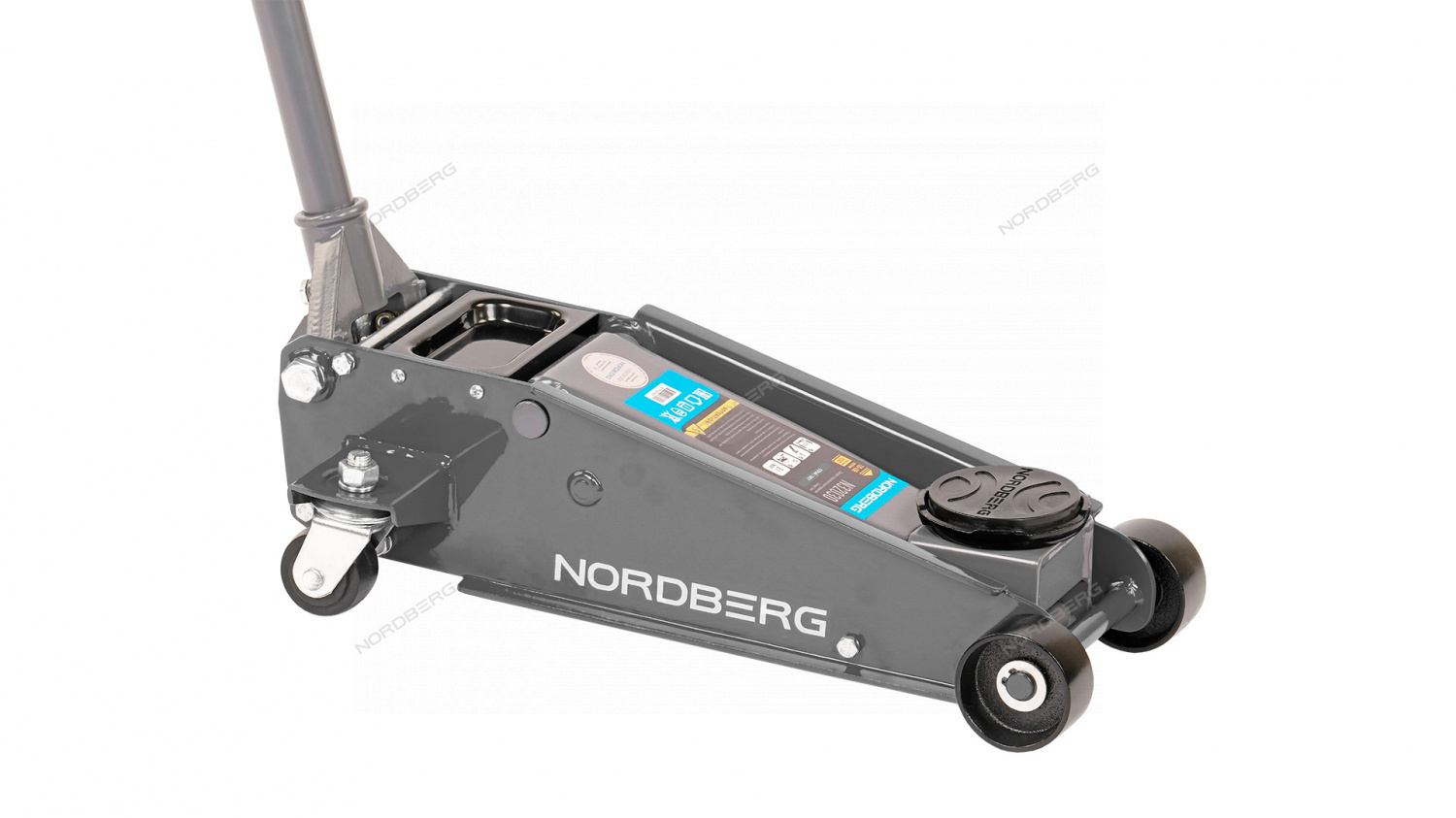 Домкрат подкатной 3 т с резиновой насадкой, быстрый подъем NORDBERG N32030G