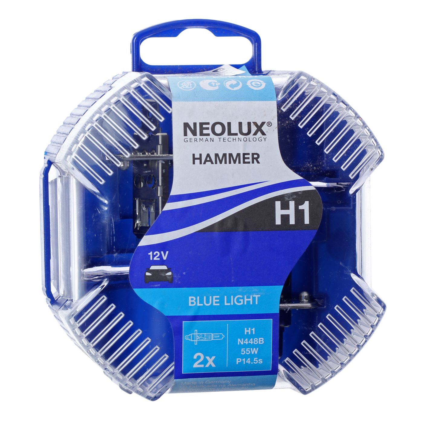Автолампа H1 (55) P14.5s BLUE LIGHT 4000K (бокс, 2шт) 12V NEOLUX /1/10 OLD