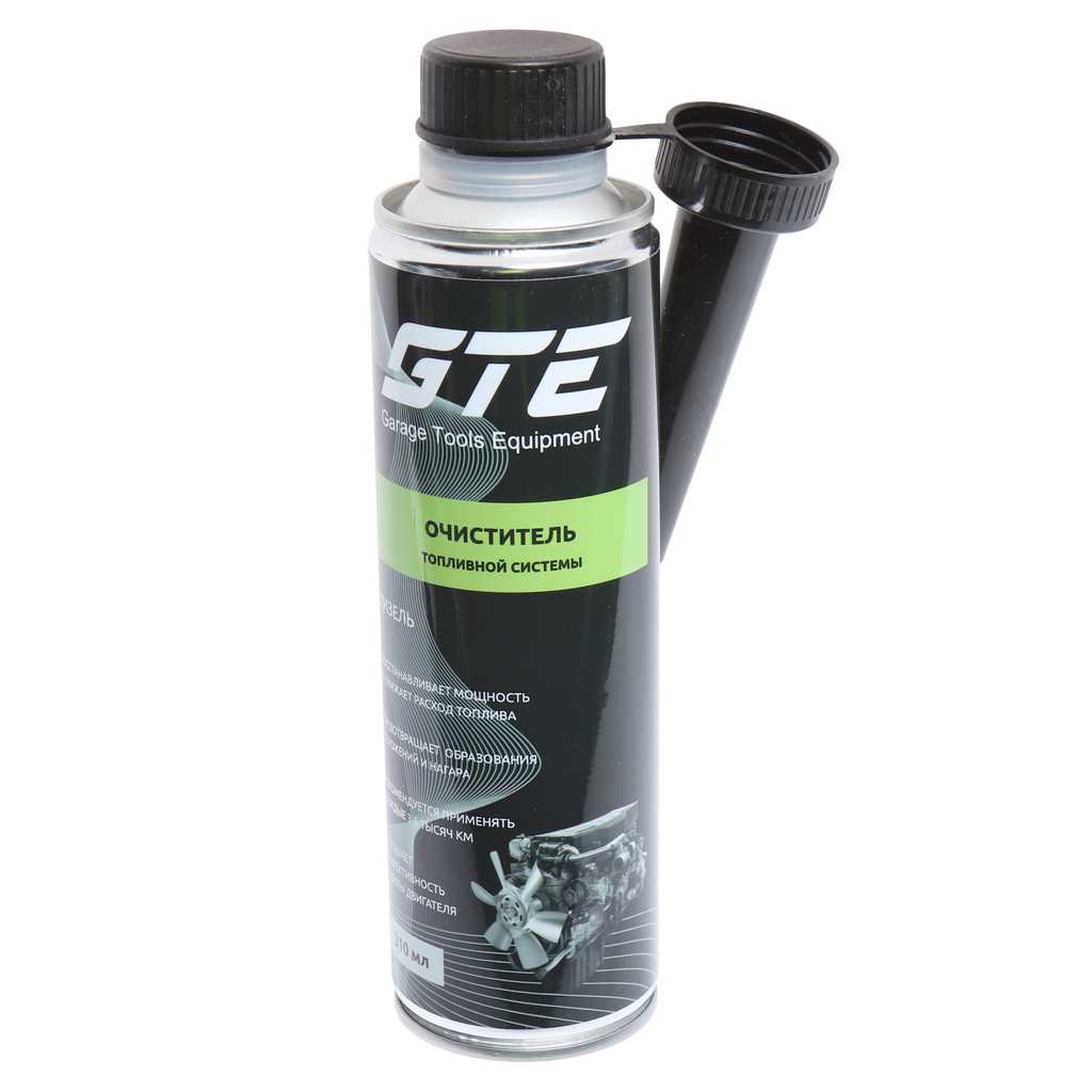 GTE-OF300D - Очиститель топливной системы дизель 310мл в бак на 40-60л GTE - Очиститель может использоваться как для профилактики, так и для устранения уже существующих проблем с дизельным двигателем. Он подходит для всех типов дизельных двигателей, включ