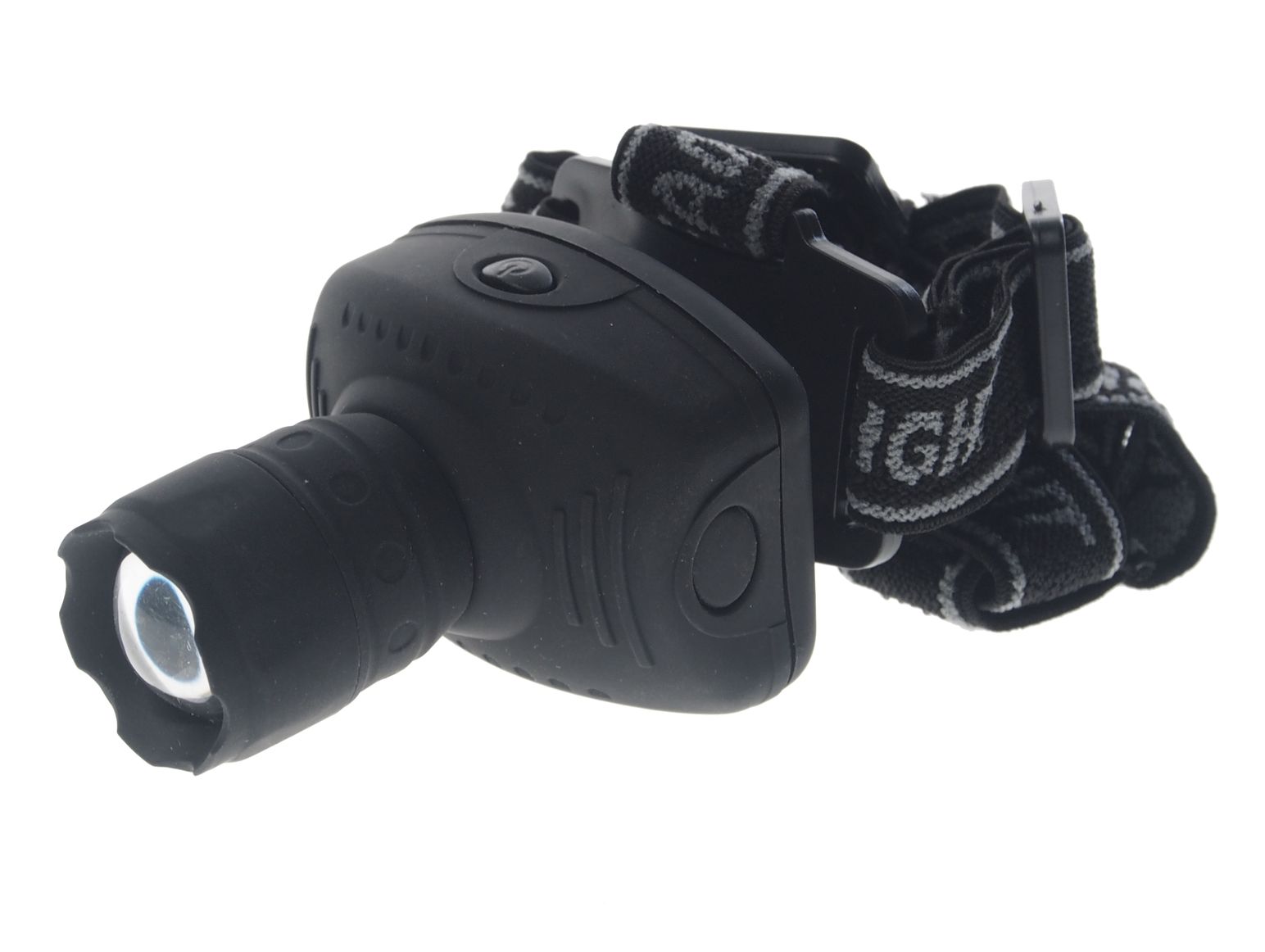 Фонарь UF-5354 1 LED BLACK с коллиматорной линзой головной, 3 режима, 3*ААА ULTRAFLASH /1/10/100