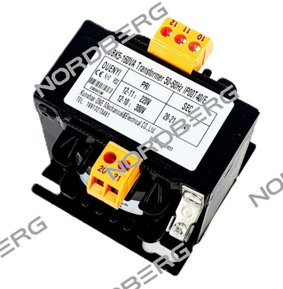 Трансформатор JBK5-160VA 220В/380В NORDBERG 02-00017701