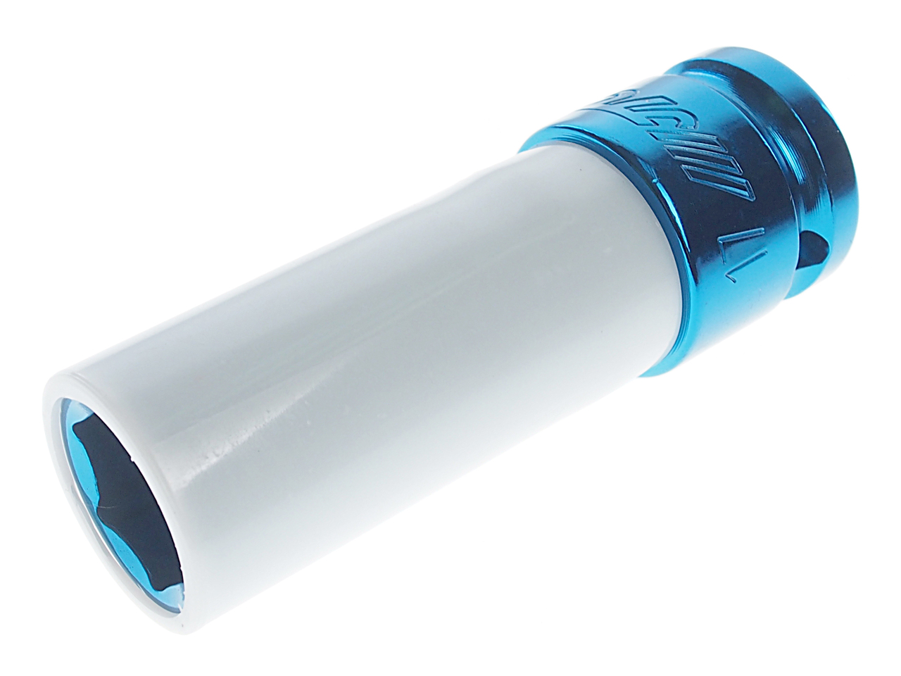 JTC-330417 - Головка торцевая 1/2" 17мм ударная для литых дисков L=87мм JTC - 
Тонкостенные ударные головки предназначены для установки/снятия гаек креплений колеса, находящихся в глубоких посадочных колодцах.
Оснащена внешней защитной гильзой для того чт