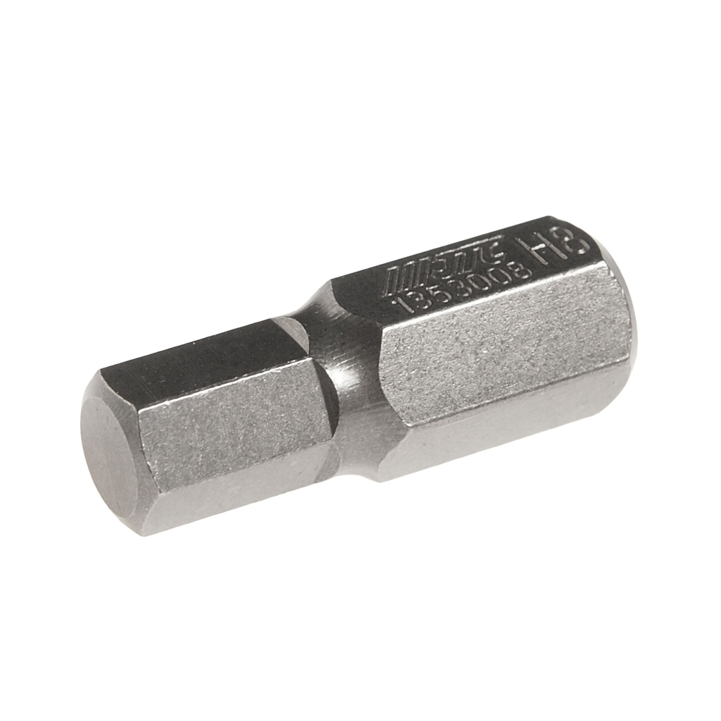 JTC-1353008 - Бита HEX H8х30мм 10мм 6-ти гранная S2 JTC - 
Размер: 8 х 30 мм.
Длина насадки: 10 мм 6-гранная.
Материал: S2 сталь.
