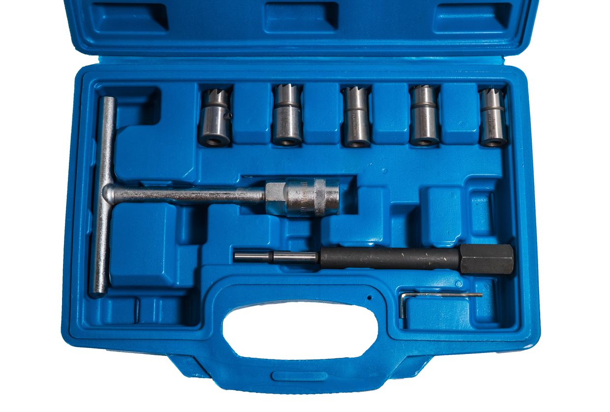 Набор фрез для восстановления гнёзд дизельных форсунок 7пр. Vertul VR50337