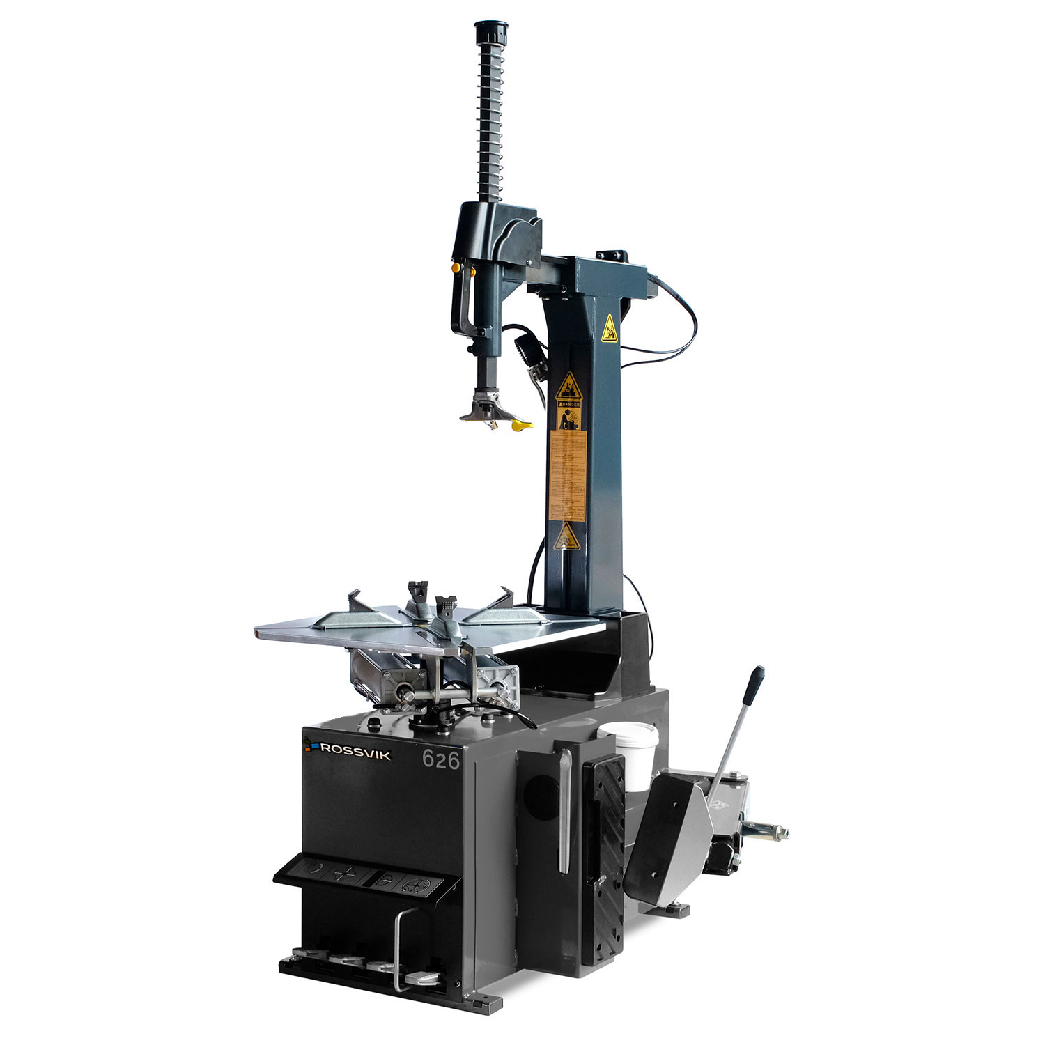 Станок шиномонтажный ROSSVIK V-626, автомат, до 26", 380В, 2 скорости. Цвет серый RA7016
