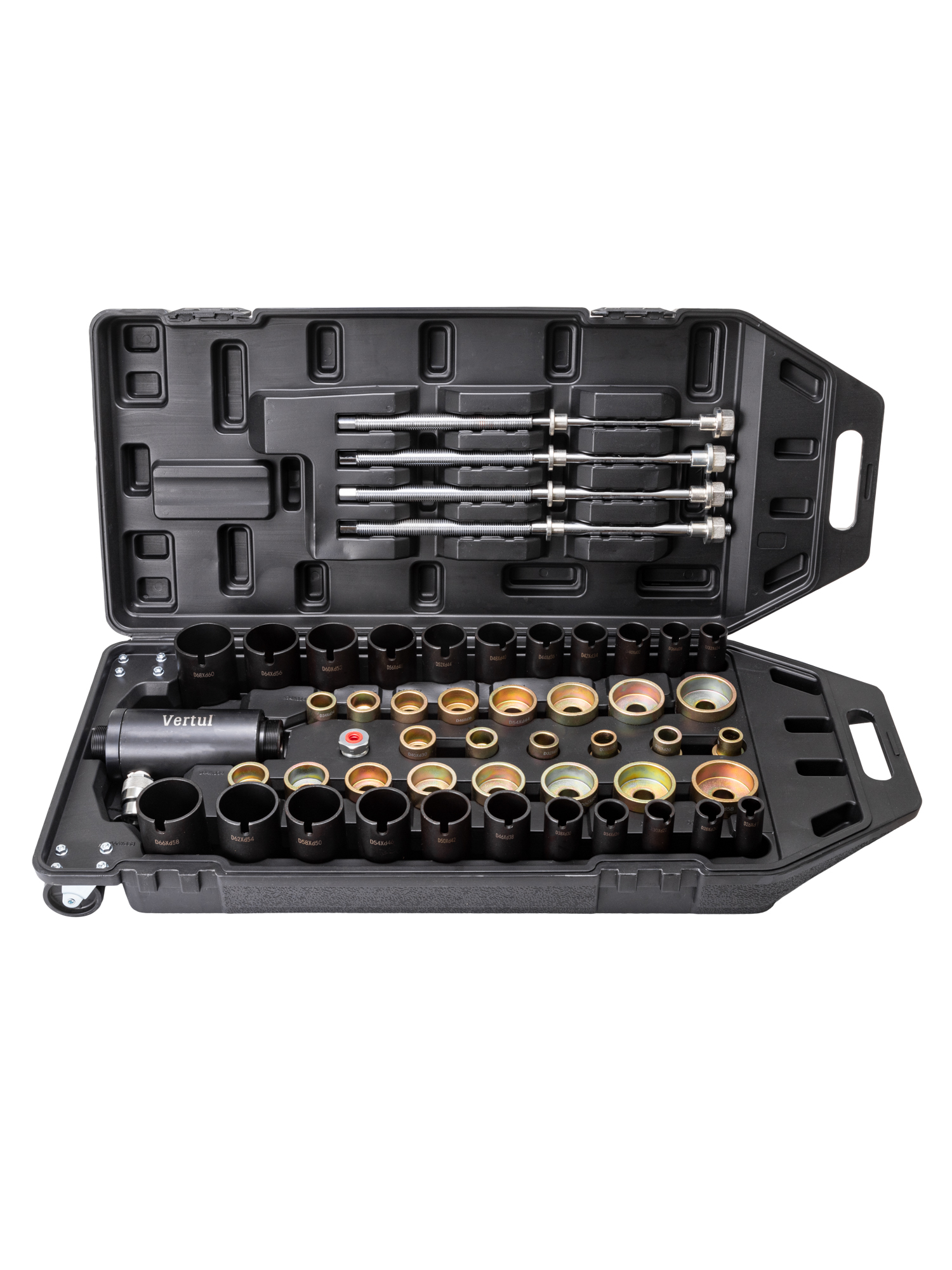 Съемник сайлентблоков гидравлический 49 предметов VR50370