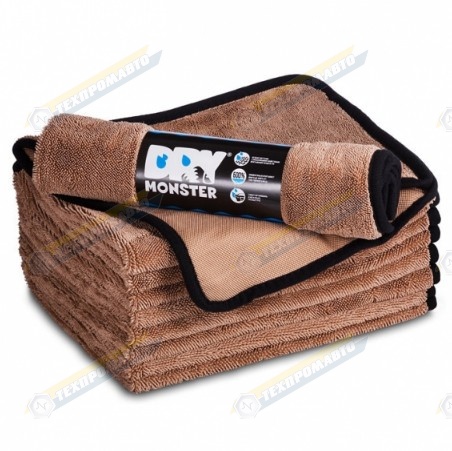 DM5575 BN Полотенце для сушки DRY MONSTER TOWEL плетение крученая петля.Коричневое,размер 55х75см.
