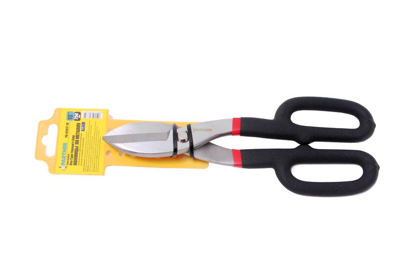 Ножницы по листовому металлу прямой рез CR-V 10"-250мм, на пластиковом держателе Partner PA-02017-10