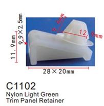 Клипса для крепления внутренней обшивки а/м GM пластиковая (100шт/уп.) Forsage клипса C1102( GM )