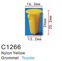 Клипса для крепления внутренней обшивки а/м Тойота пластиковая (100шт/уп.) Forsage клипса C1266(Toyota)