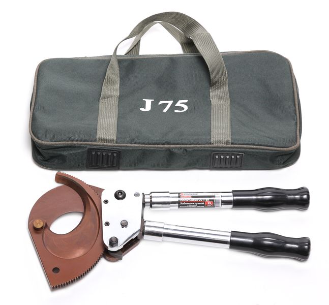 Кабелерез ручной с телескопическими ручками(медь/аллюминий/армированный кабель3х120мм2)в сумке Forsage F-D75J