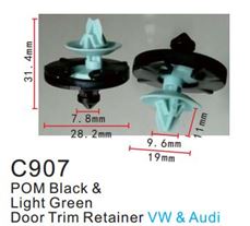 Клипса для крепления внутренней обшивки а/м Фольксваген пластиковая (100шт/уп.) Forsage F-C907(VW)