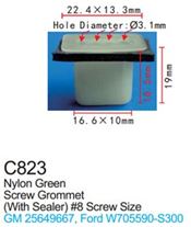 Клипса для крепления внутренней обшивки а/м GM пластиковая (100шт/уп.) Forsage F-C823( GM )