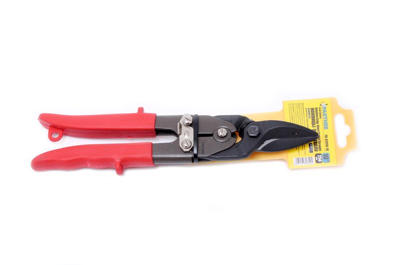 Ножницы по металлу прямой рез CR-V 10"-250мм, на пластиковом держателе Partner PA-02010-10