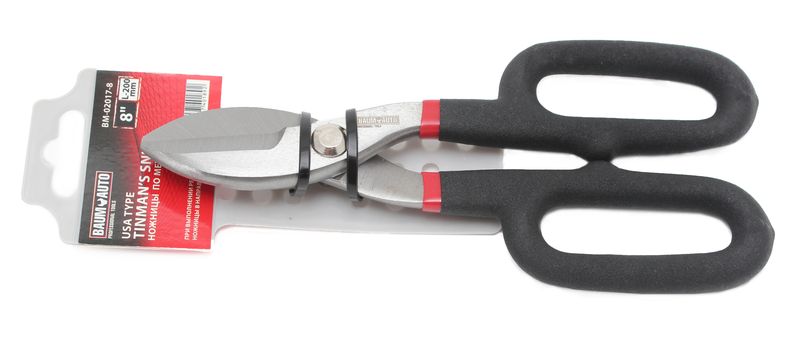 Ножницы по листовому металлу "прямой рез" 12"-300мм, на пластиковом держателе BaumAuto BM-02017-12