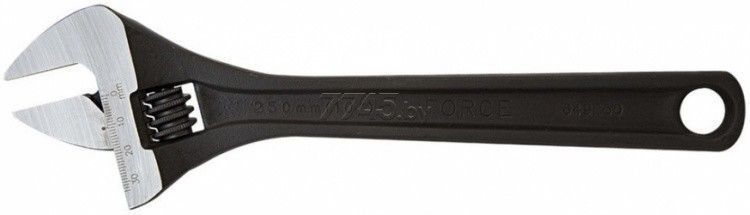Ключ разводной Profi CRV(захват 60мм, 450ммL, кованная сталь, Taiwan), на пластиковом держателе Forsage F-649450(NEW черн.)