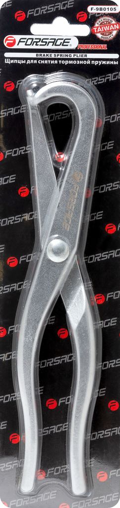 Щипцы для снятия тормозной пружины 220мм,в блистере Forsage F-9B0105