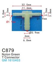 Клипса для крепления внутренней обшивки а/м GM пластиковая (100шт/уп.) Forsage F-C879( GM )