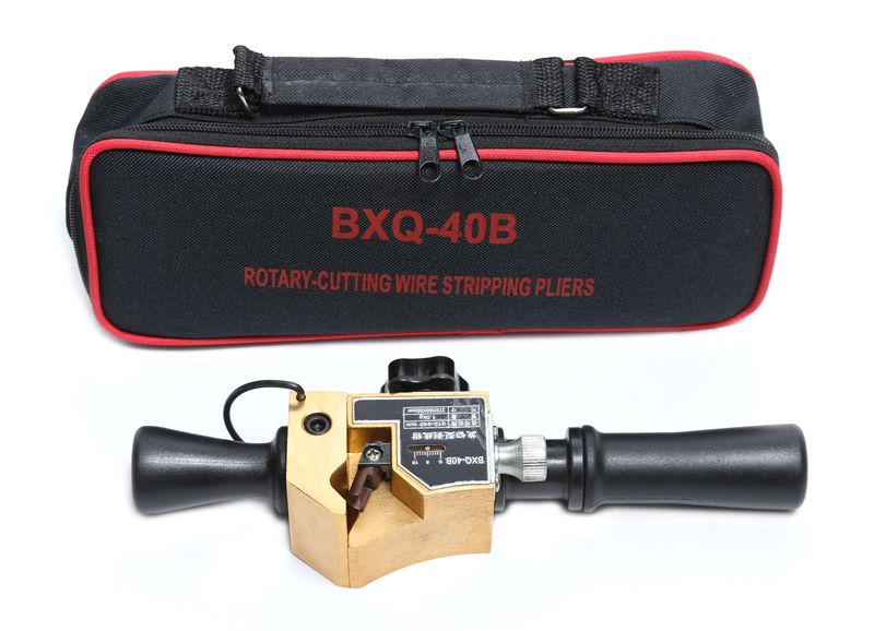 Съемник изоляции ручной(14-40мм2 медная/аллюминиевая проволока)в сумке Forsage F-BX40(BXQ-40B)