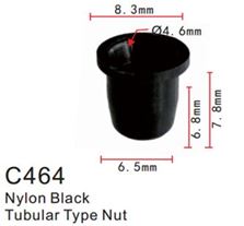 Клипса для крепления внутренней обшивки а/м универсальная пластиковая (100шт/уп.) Forsage F-C464(universal)