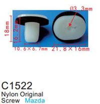 Клипса для крепления внутренней обшивки а/м Мазда пластиковая (100шт/уп.) Forsage клипса C1522(Mazda)