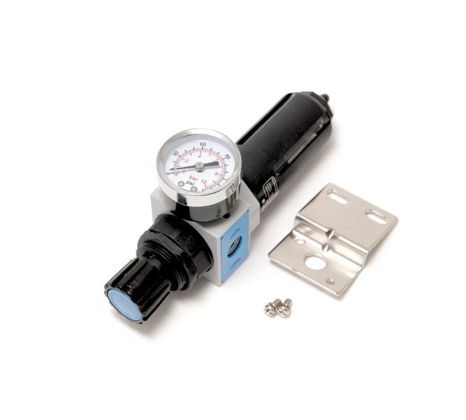 Фильтр-регулятор с индикатором давления для пневмосистем 1/8"(максимальное давление 10bar пропускная способность 200 л/мин температура воздуха 5-60С.5