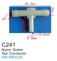 Клипса для крепления внутренней обшивки а/м GM пластиковая (100шт/уп.) Forsage клипса C0241( GM )