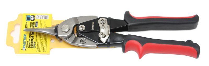 Ножницы по металлу "прямой рез" 10" - 255мм, на пластиковом держателе Partner PA-02003-10