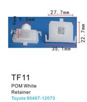 Клипса для крепления внутренней обшивки а/м Тойота пластиковая (100шт/уп.) Forsage F-TF11(Toyota)