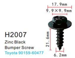 Клипса для крепления внутренней обшивки а/м Тойота металлическая (100шт/уп.) Forsage клипса H2007(Toyota)