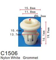 Клипса для крепления внутренней обшивки а/м GM пластиковая (100шт/уп.) Forsage F-C1506( GM )