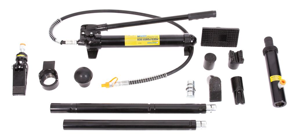 Набор гидравлического оборудования для кузовных работ "Profi" 10т, в кейсе Partner PA-ZX0201C(PA-0010)