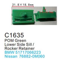 Клипса для крепления внутренней обшивки а/м БМВ пластиковая (100шт/уп.) Forsage клипса C1635(BMW)