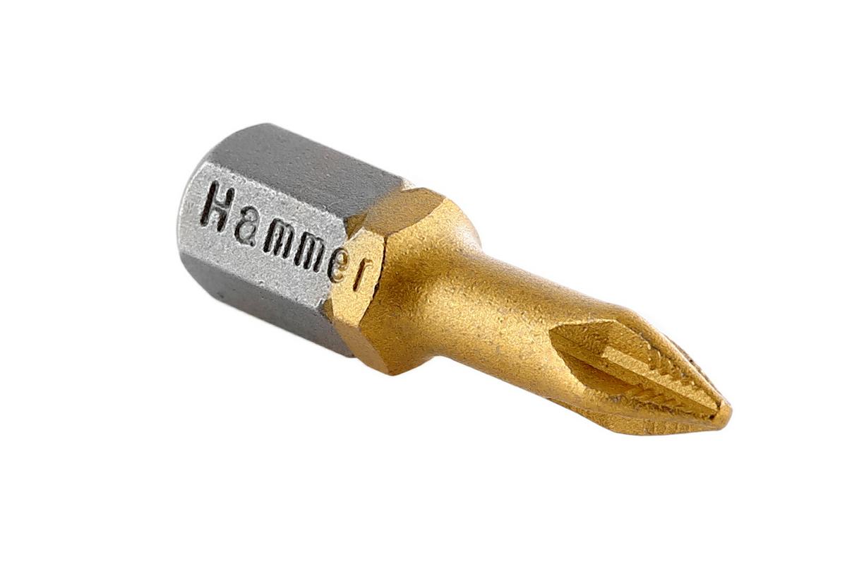 36724 Бита Hammer Flex 203-101 PB PH-1 25mm (1pc)  TIN, 1шт. Hammer 203-101