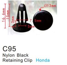 Клипса для крепления внутренней обшивки а/м Хонда пластиковая (100шт/уп.) Forsage клипса C0095(Honda)