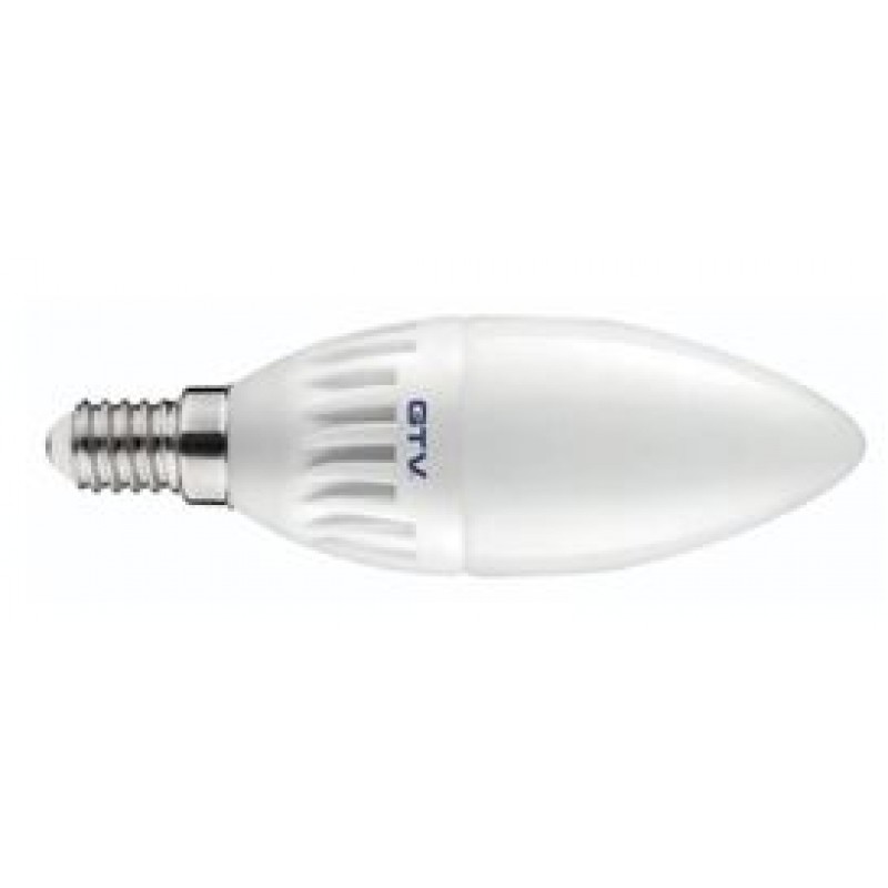 Лампочка светодиодная E14, SMD2835, C37, 3000K, 8W, 160град, 640 lm GTV LD-SMDC37-70
