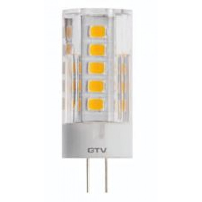 Лампочка светодиодная G4, SMD2835, 3000K, 3,5W, 12V DC, 360град, 320lm GTV LD-G4P35W-30