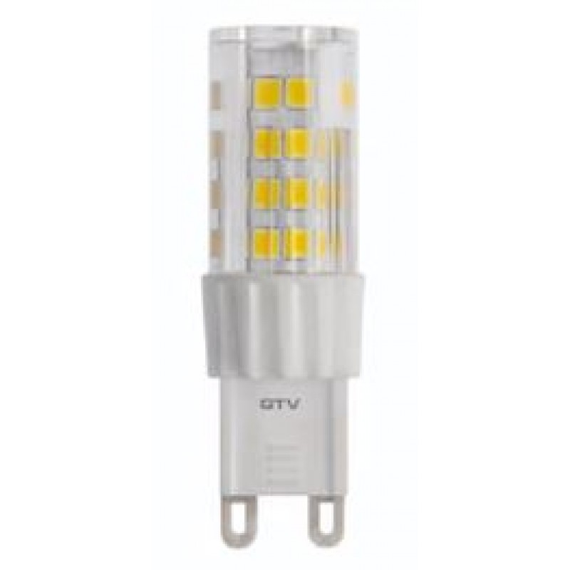 Лампочка светодиодная G9, SMD 2835, 4000K, 5W, AC220-240V, 360град, 420lm, 43mA GTV LD-G9P5W0-40