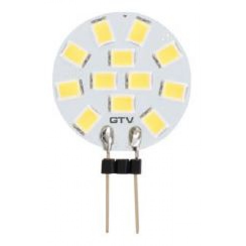 Лампочка светодиодная G4, SMD 2835, 3000K, 1,5W, 12V DC, 180град, 160lm GTV LD-G4015W-30