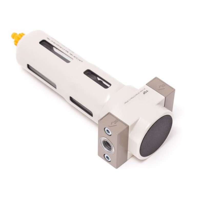 Фильтр для пневмосистемы 1/4" (пропускная способность:1300 л/мин, давление max: 16 bar, температура воздуха: 0° до 60°, 5мк) Partner YQF2000-02